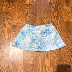 Lilly Pulitzer Blue and Green Kids Skirt